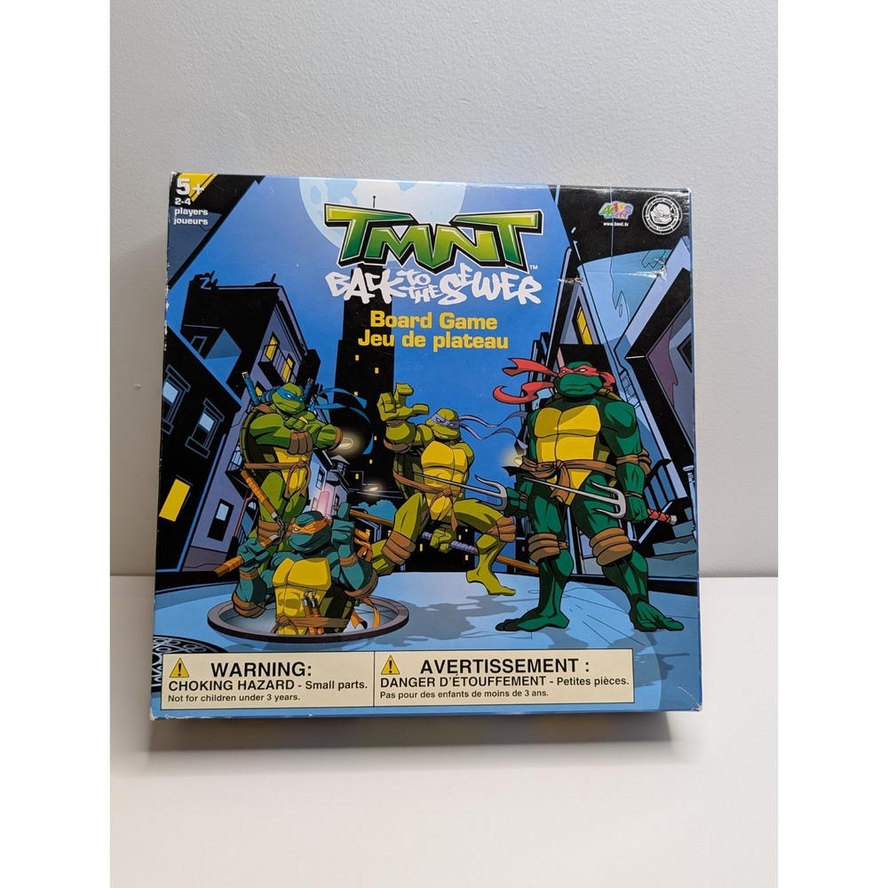 TMNT Back to the Sewer Board Game 2009 Almost Complete Missing 1 Piece - Rare